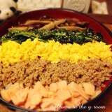 最後まで食べ飽きない☆五色♪そぼろ丼♪